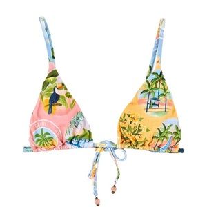 FARM RIO TRIANGLE BIKINI TOP